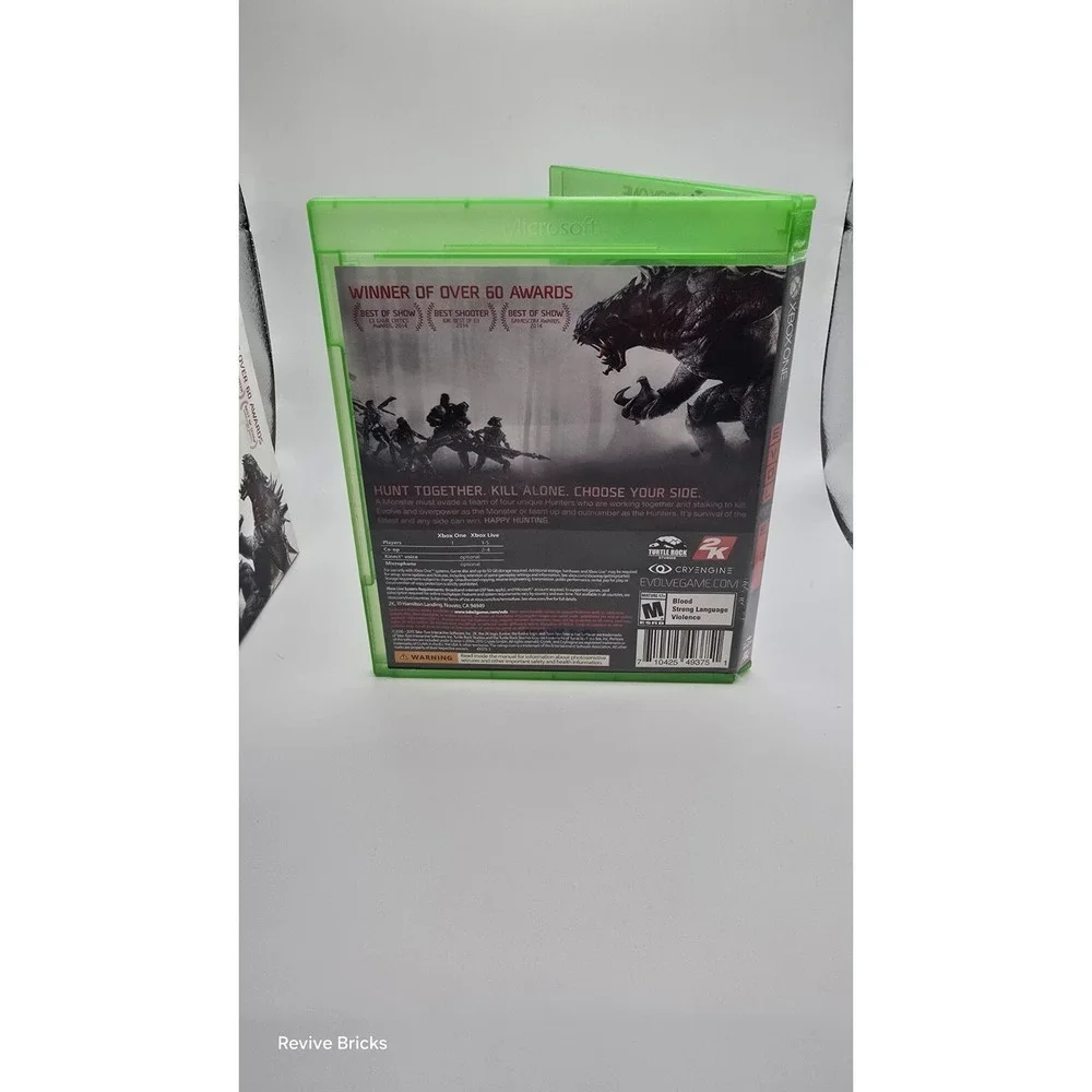 Evolve (Microsoft Xbox One, 2015) CIB Complete W/ Slipcover Tested Working Great